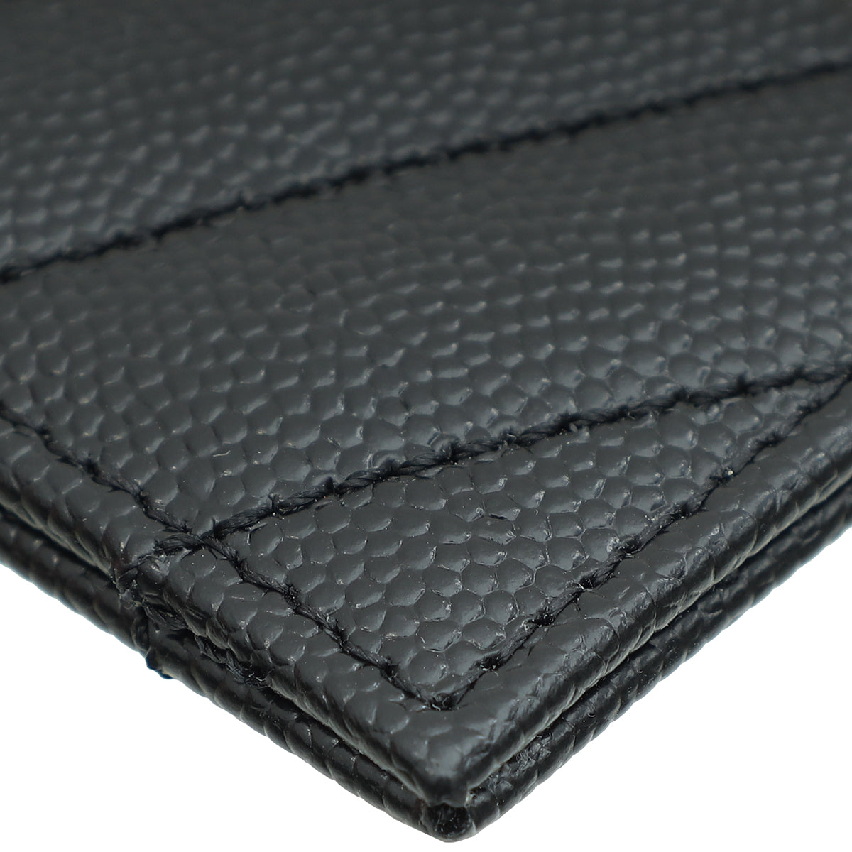 YSL Black Cassandre Matelasse Card Case