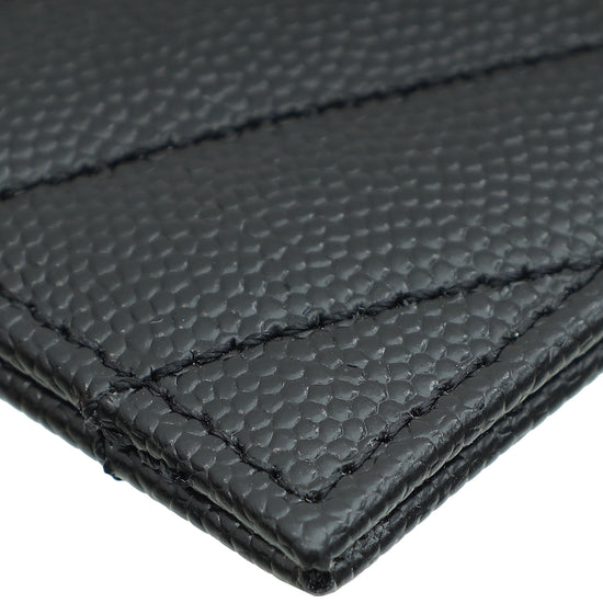Load image into Gallery viewer, YSL Black Cassandre Matelasse Card Case
