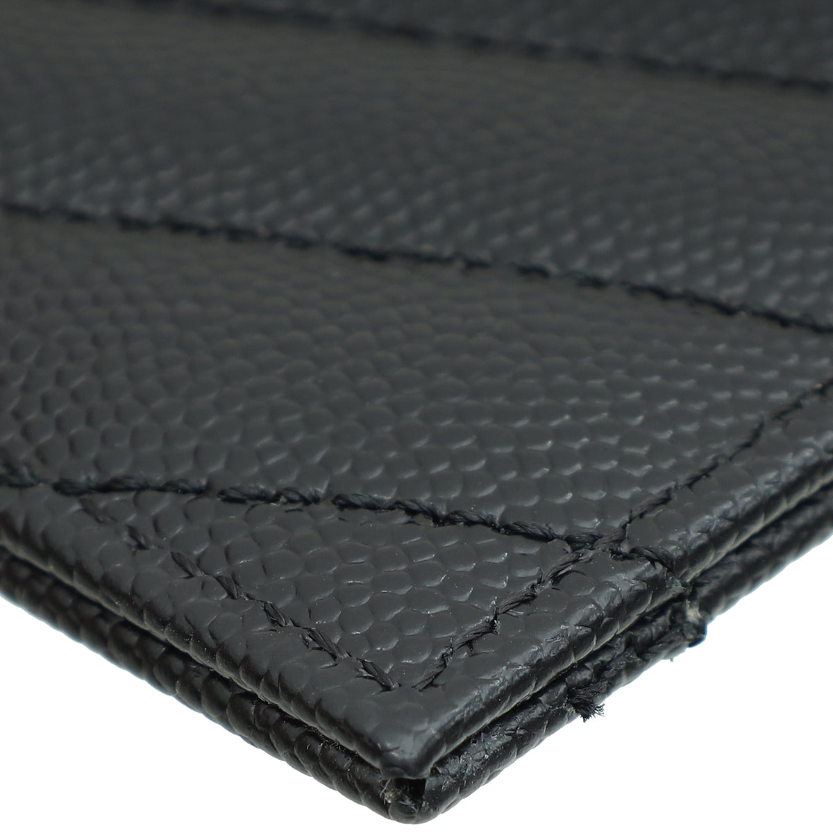 YSL Black Cassandre Matelasse Card Case