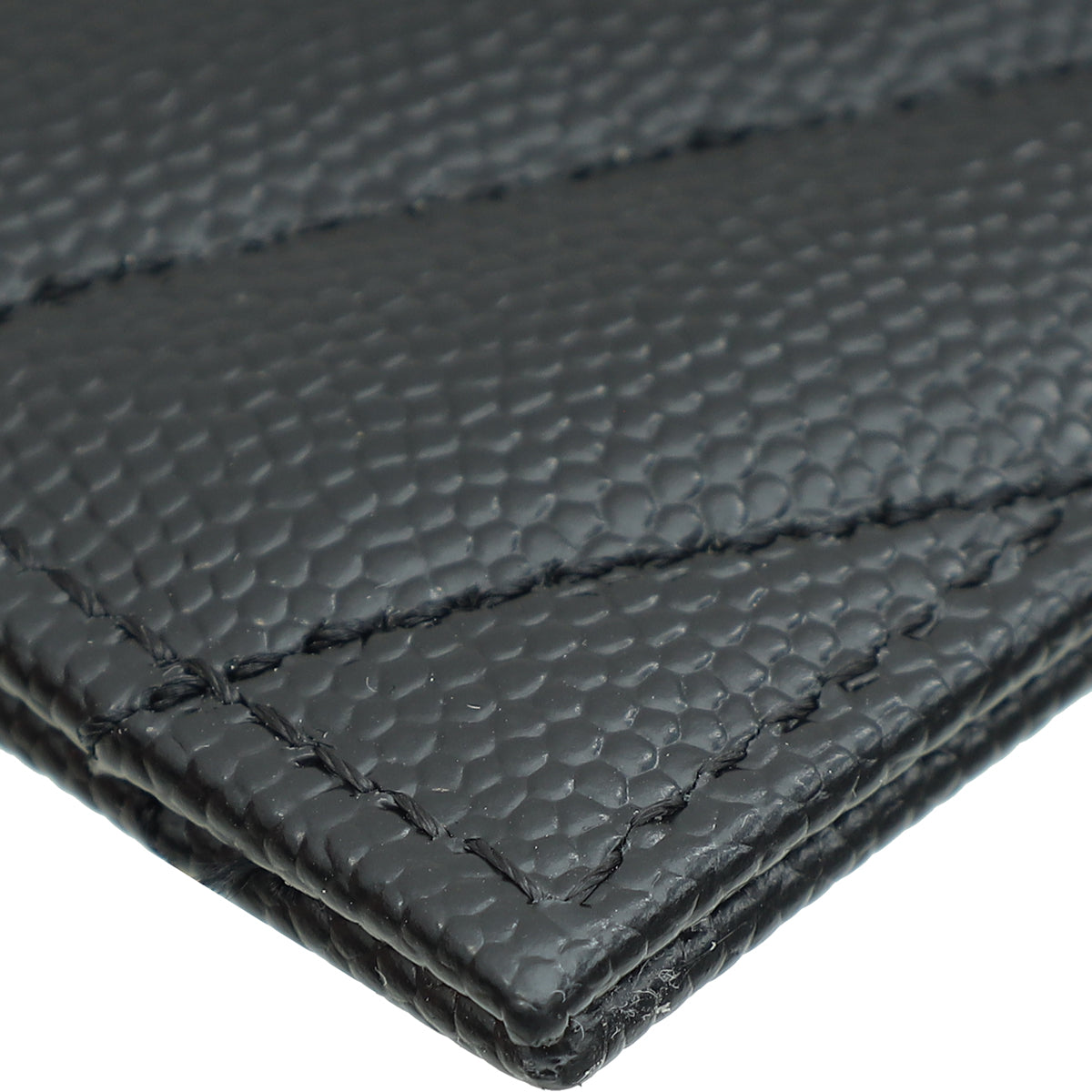 YSL Black Cassandre Matelasse Card Case