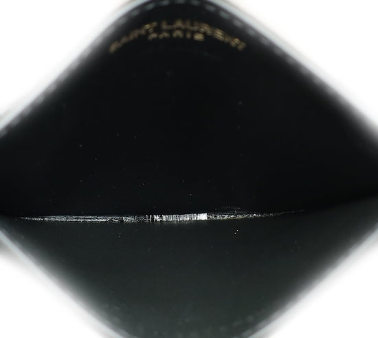 Load image into Gallery viewer, YSL Black Cassandre Matelasse Card Case
