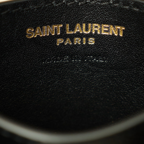 YSL Black Cassandre Matelasse Card Case-YSL-THE CLOSET