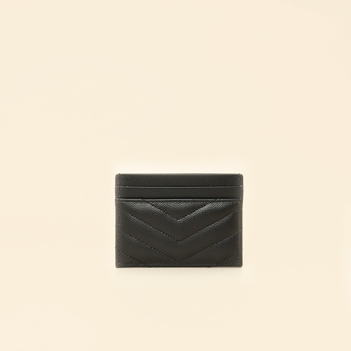 YSL Black Cassandre Matelasse Card Case-YSL-THE CLOSET