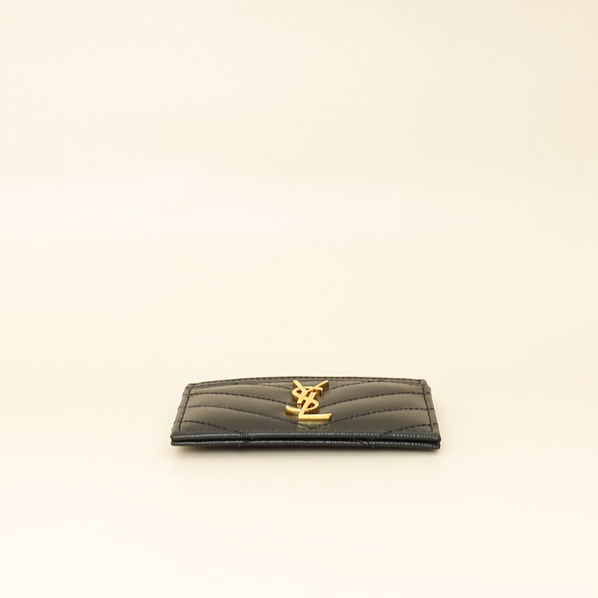 YSL Black Cassandre Matelasse Card Case-YSL-THE CLOSET