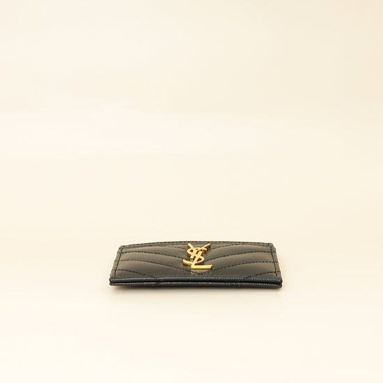 YSL Black Cassandre Matelasse Card Case-YSL-THE CLOSET