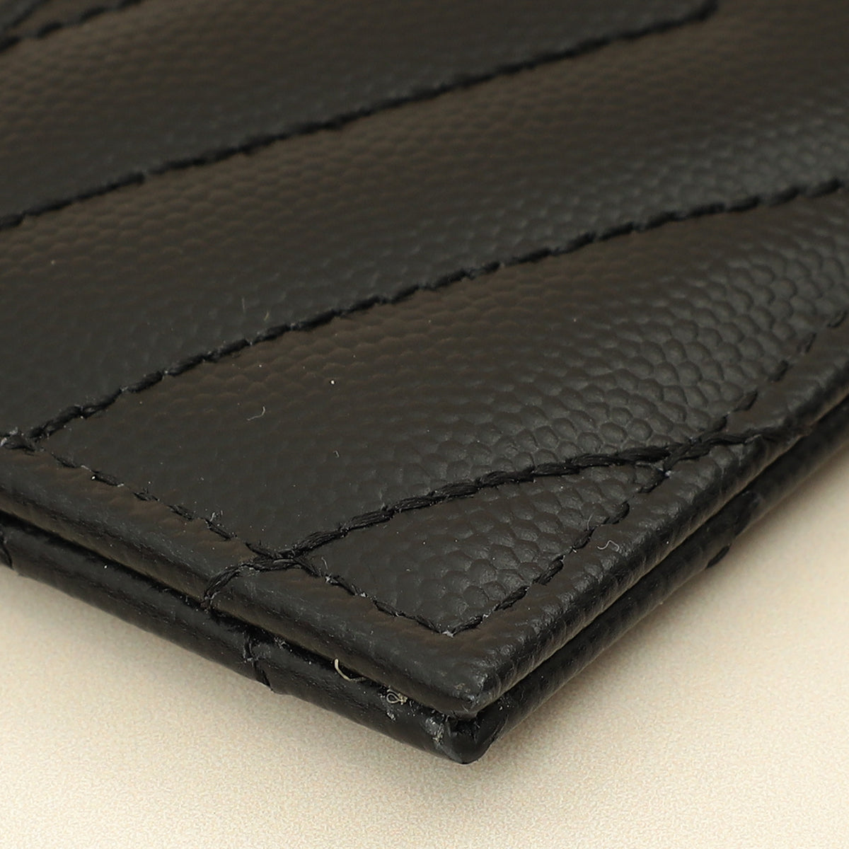 YSL Black Cassandre Matelasse Card Case-YSL-THE CLOSET