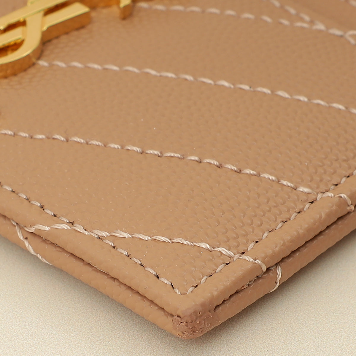 YSL Dusty Rose Cassandre Matelasse Card Case-YSL-THE CLOSET