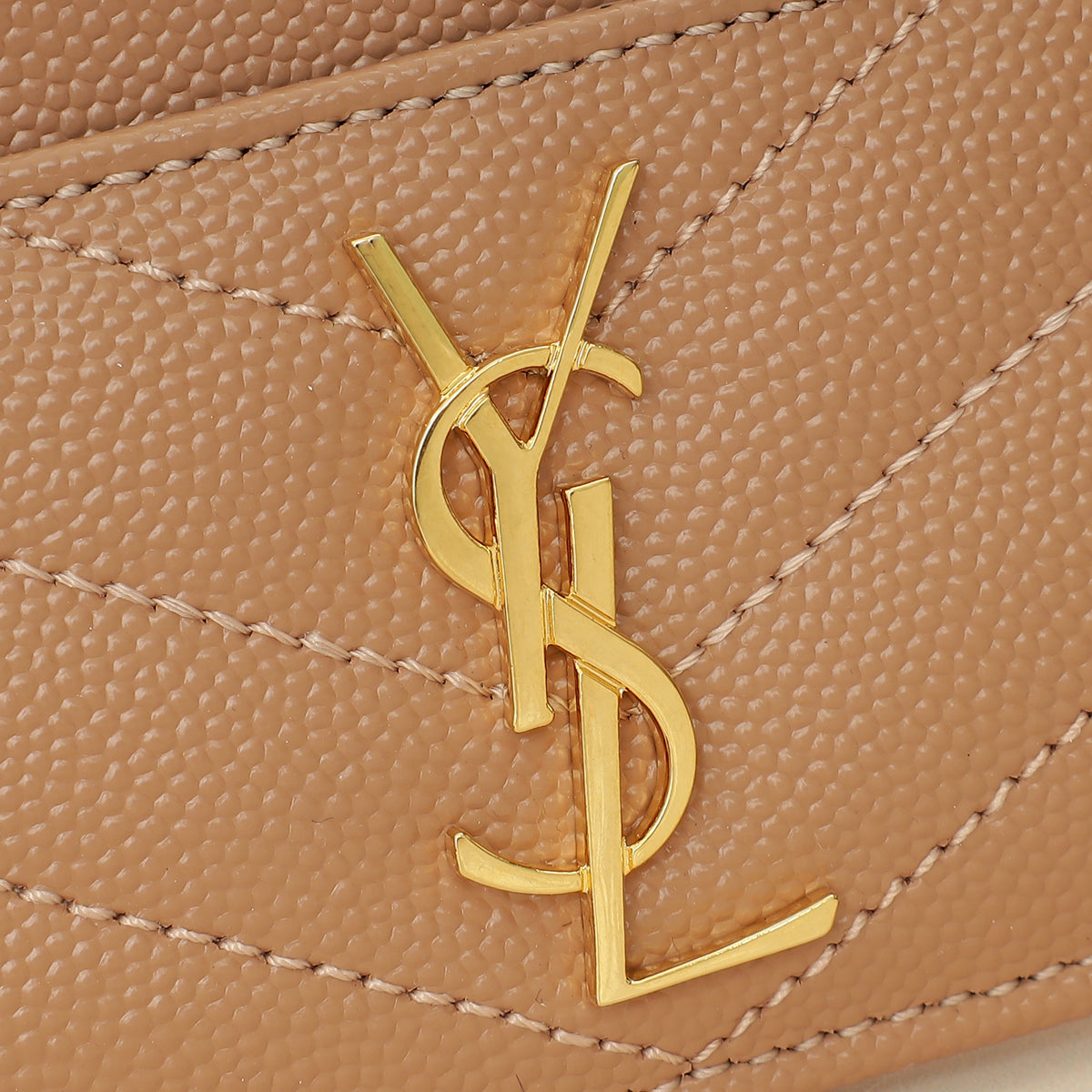 YSL Dusty Rose Cassandre Matelasse Card Case-YSL-THE CLOSET