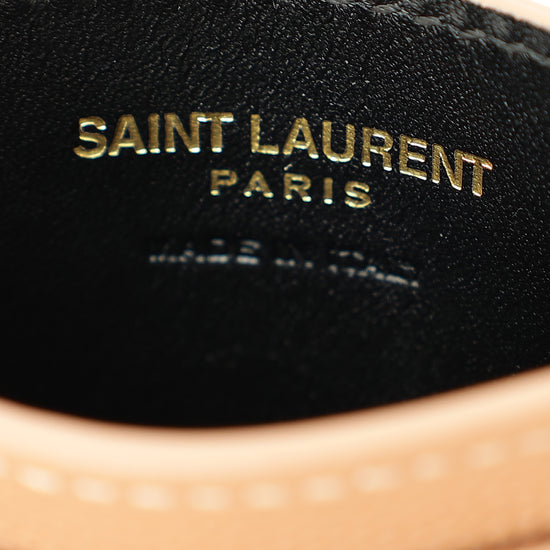 YSL Dusty Rose Cassandre Matelasse Card Case-YSL-THE CLOSET