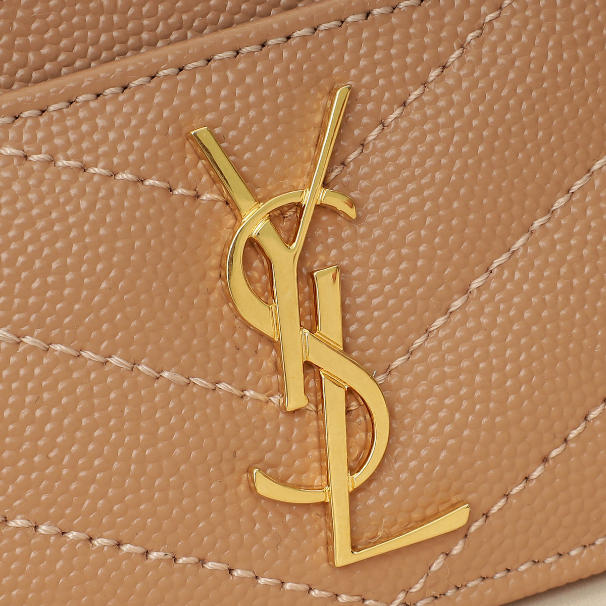 YSL Dusty Rose Cassandre Matelasse Card Case-YSL-THE CLOSET