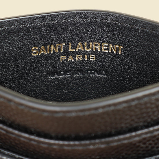 YSL Black Cassandre Matelasse Card Case-YSL-THE CLOSET