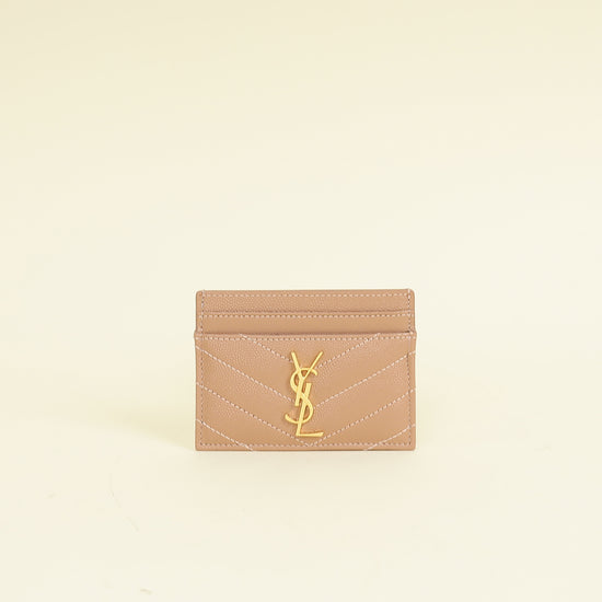 YSL Nude Cassandre Matelasse Card Case