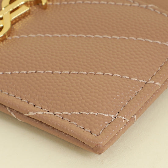 YSL Nude Cassandre Matelasse Card Case