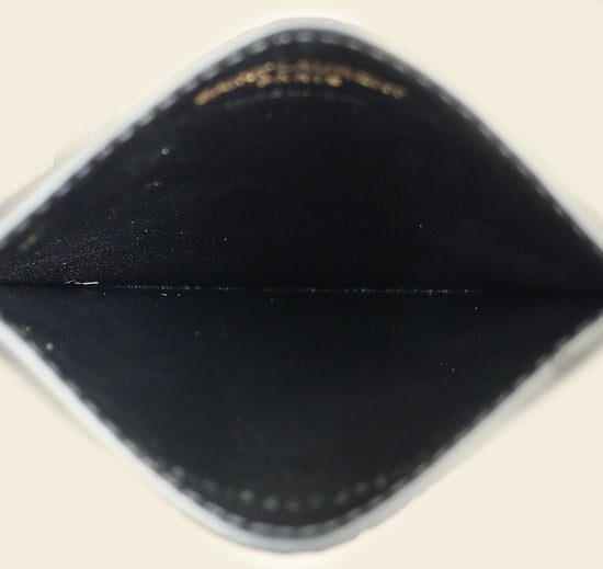 YSL Black Croco Embossed Cassandre Card Holder