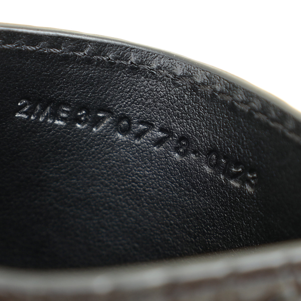 YSL Black Croco Embossed Cassandre Card Holder