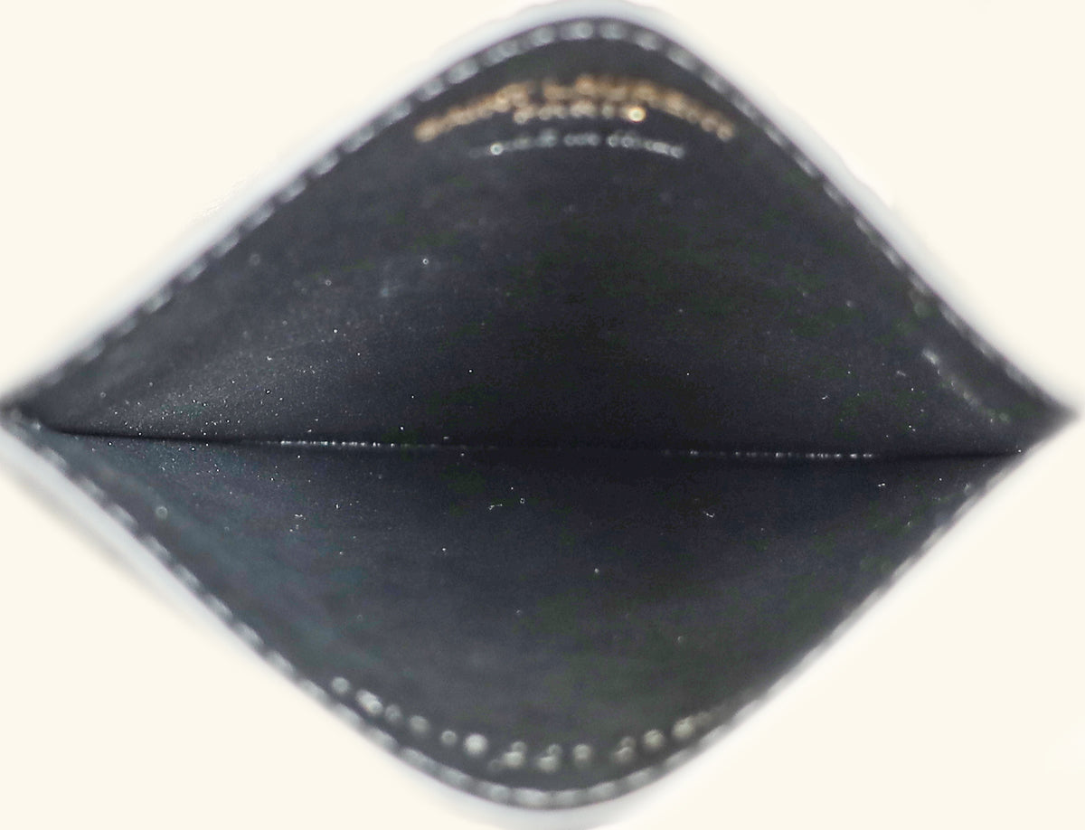 YSL Black Croco Embossed Cassandre Card Holder