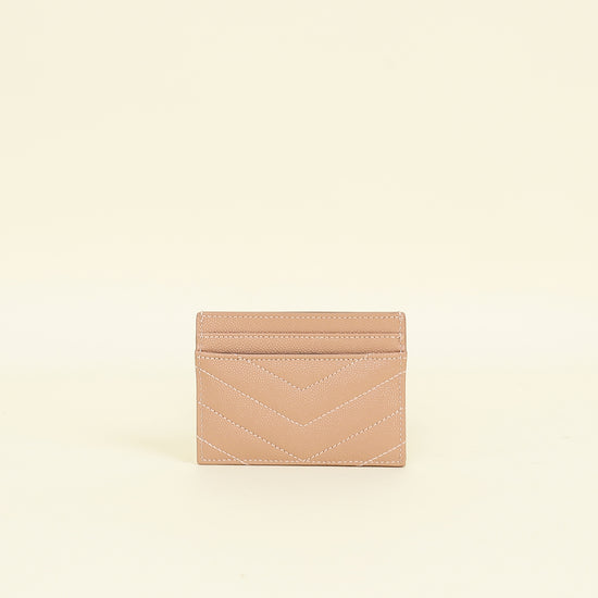 YSL Nude Cassandre Matelasse Card Holder