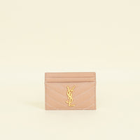 YSL Nude Cassandre Matelasse Card Holder