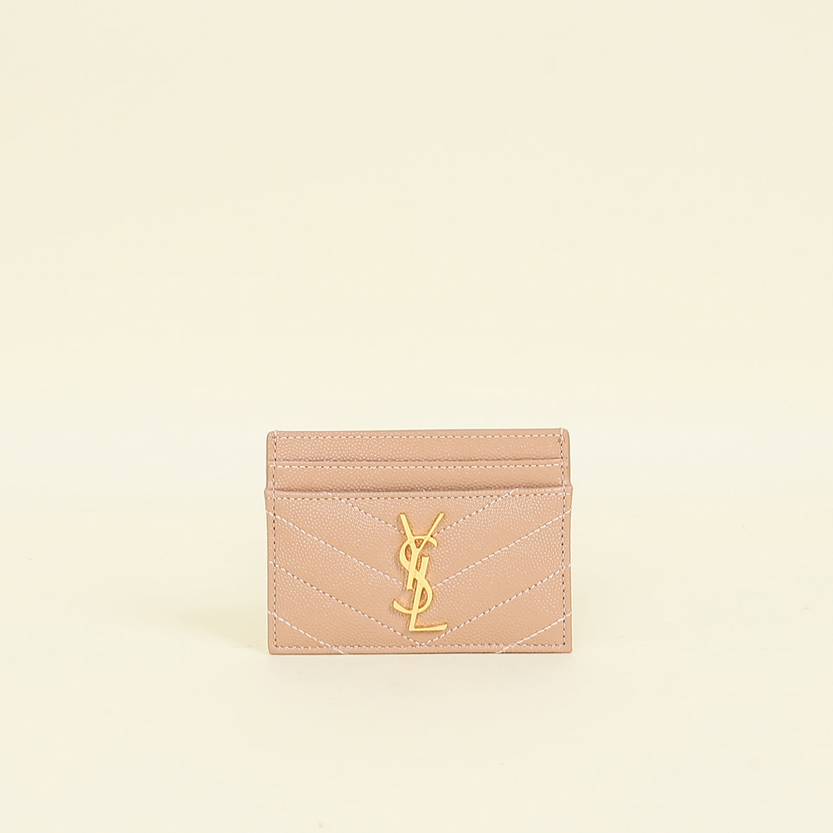 YSL Nude Cassandre Matelasse Card Holder