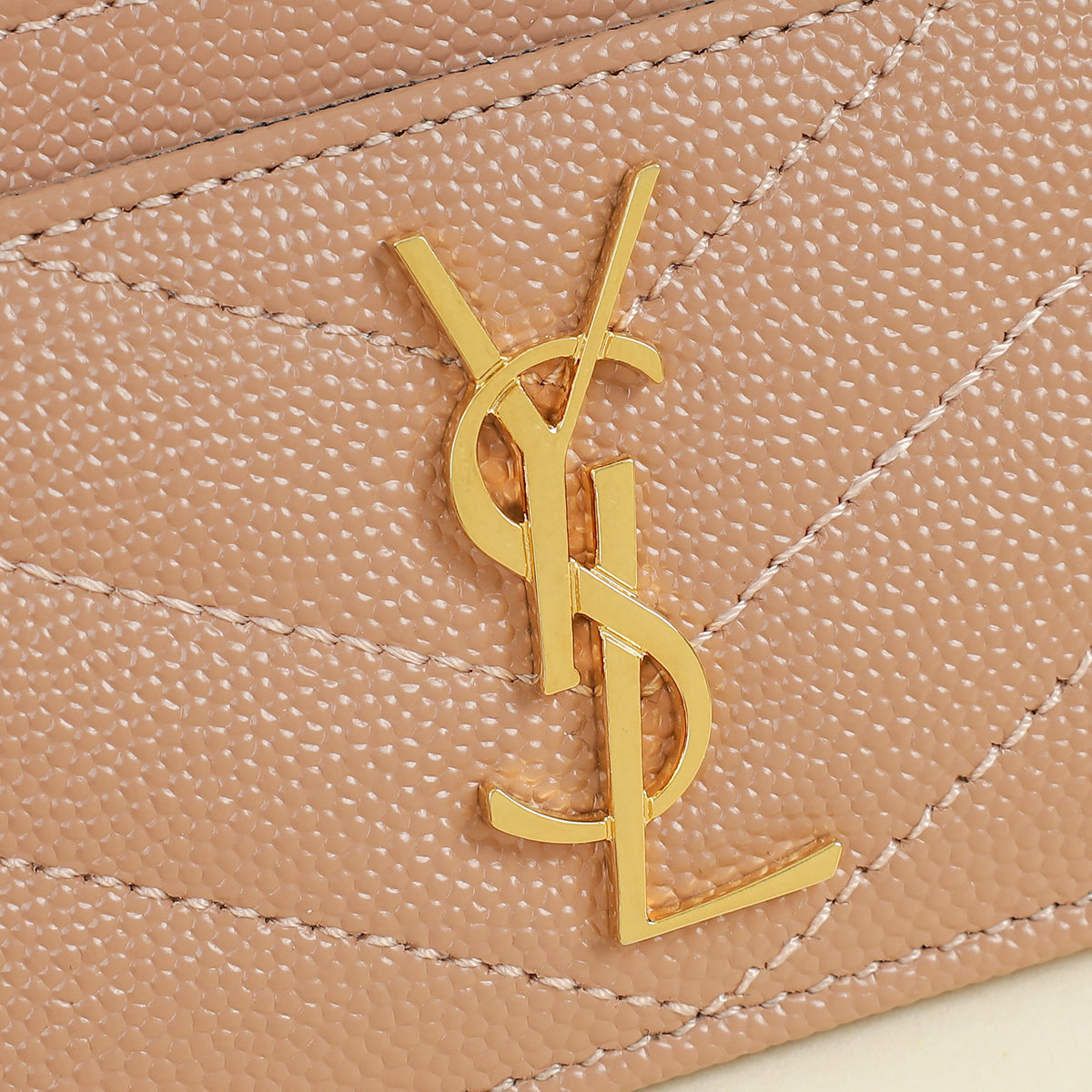 YSL Nude Cassandre Matelasse Card Holder