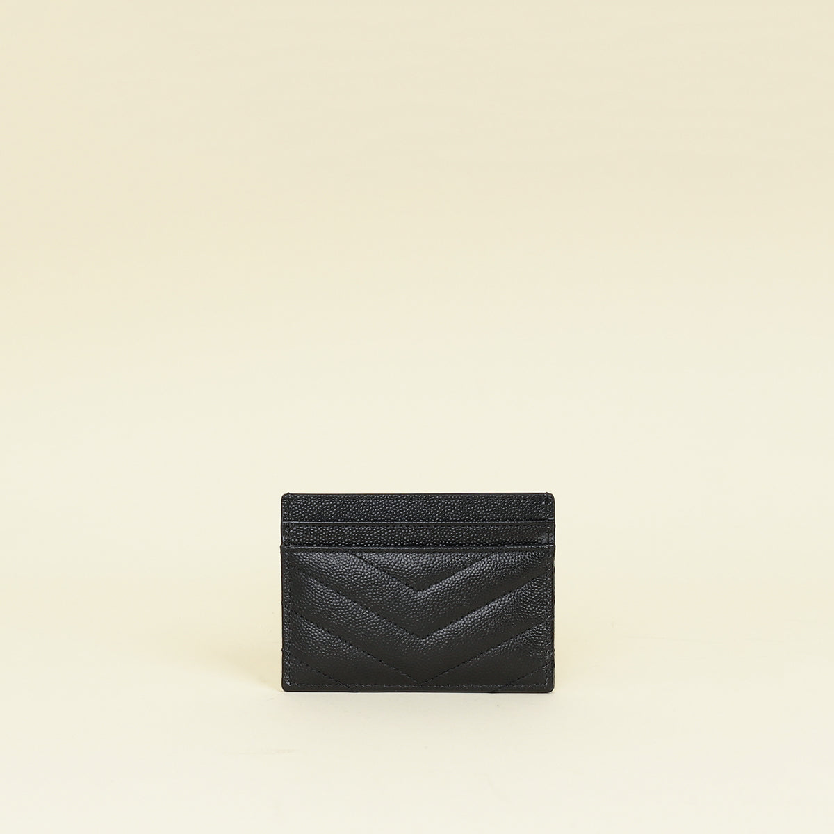 YSL Black Cassandre Matelasse Card Holder