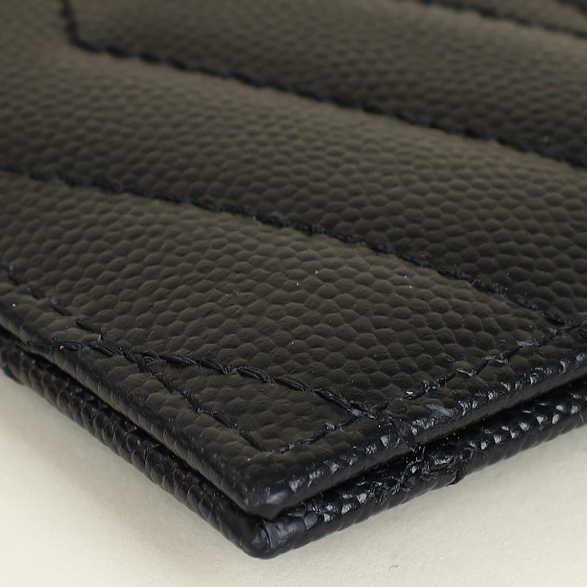 YSL Black Cassandre Matelasse Card Holder