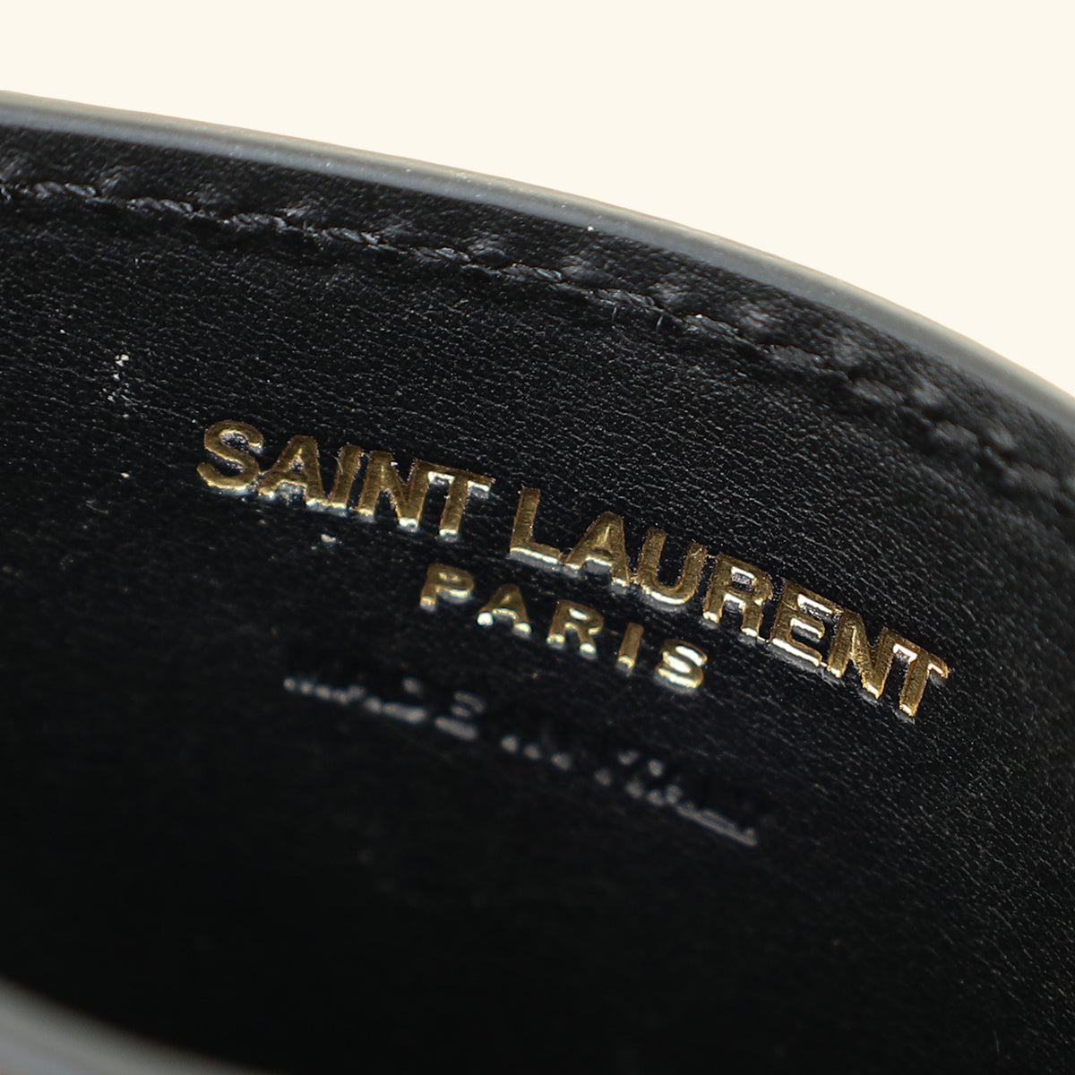 YSL Black Cassandre Matelasse Card Holder