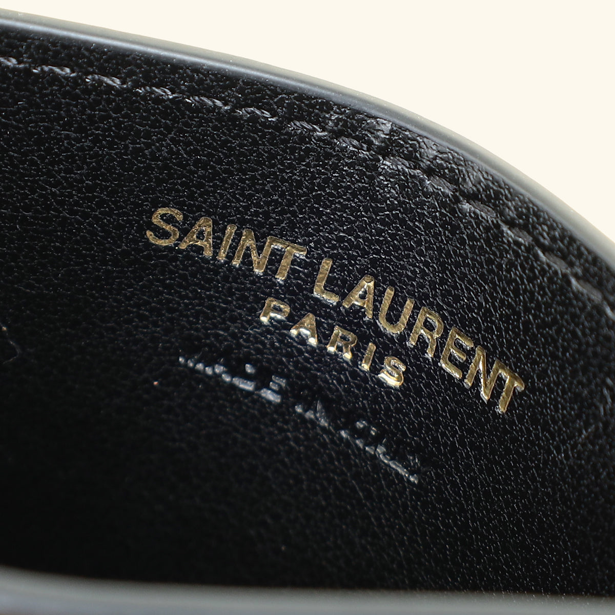 YSL Black Cassandre Matelasse Card Holder