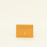 YSL Yellow-Orange Cassandre Card Case
