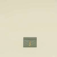 YSL Sage Green Cassandre Card Case