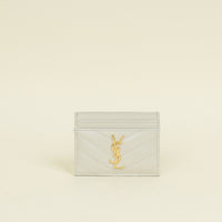 YSL Vintage Blanc Cassandre Card Case
