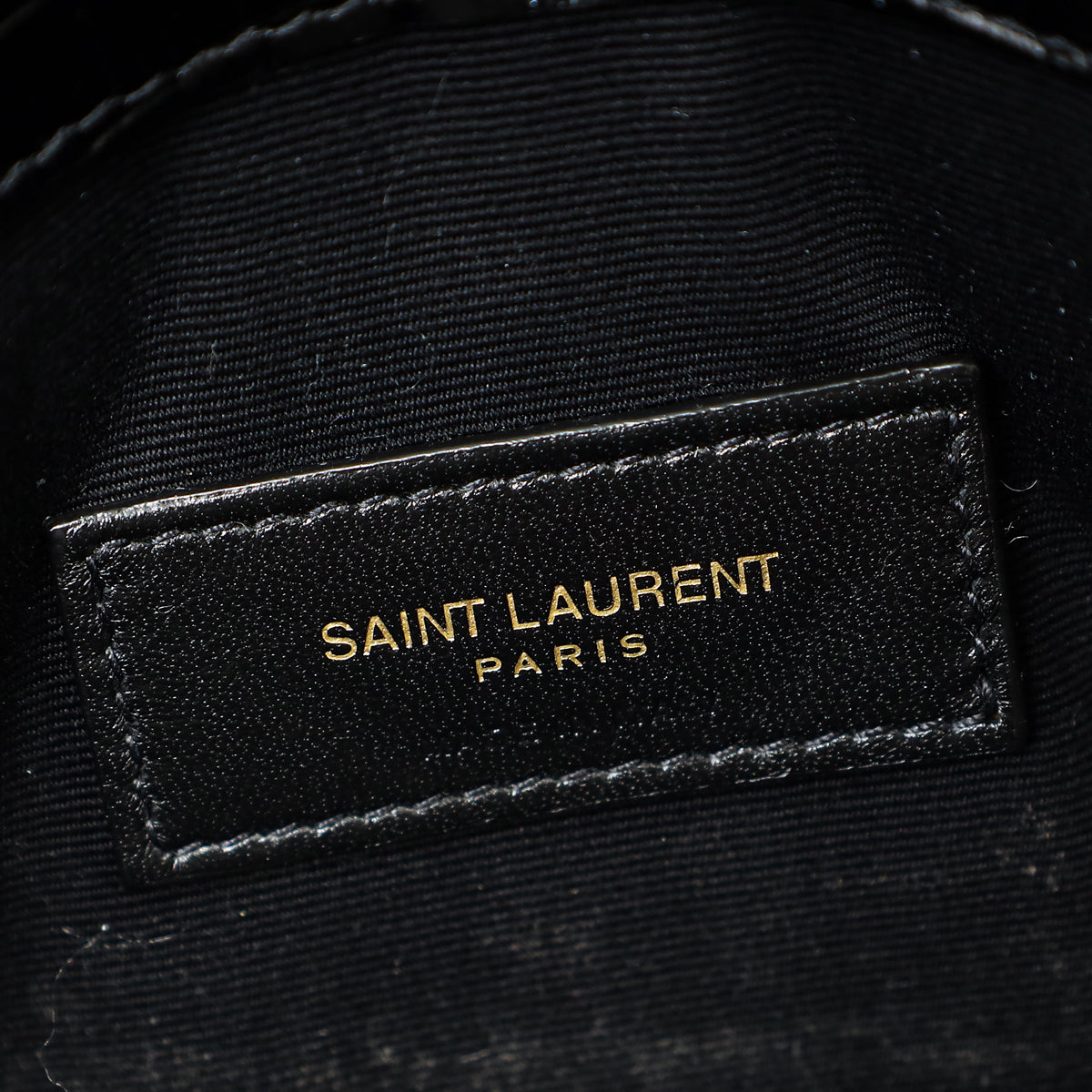 YSL Black Croco Embossed Uptown Clutch