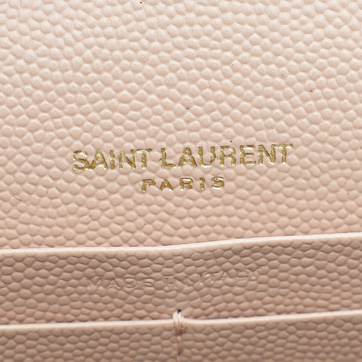 YSL Pale Pink Cassandre Envelope Chain Wallet