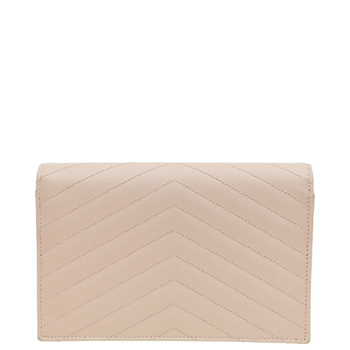 YSL Pale Pink Cassandre Envelope Chain Wallet-YSL-THE CLOSET