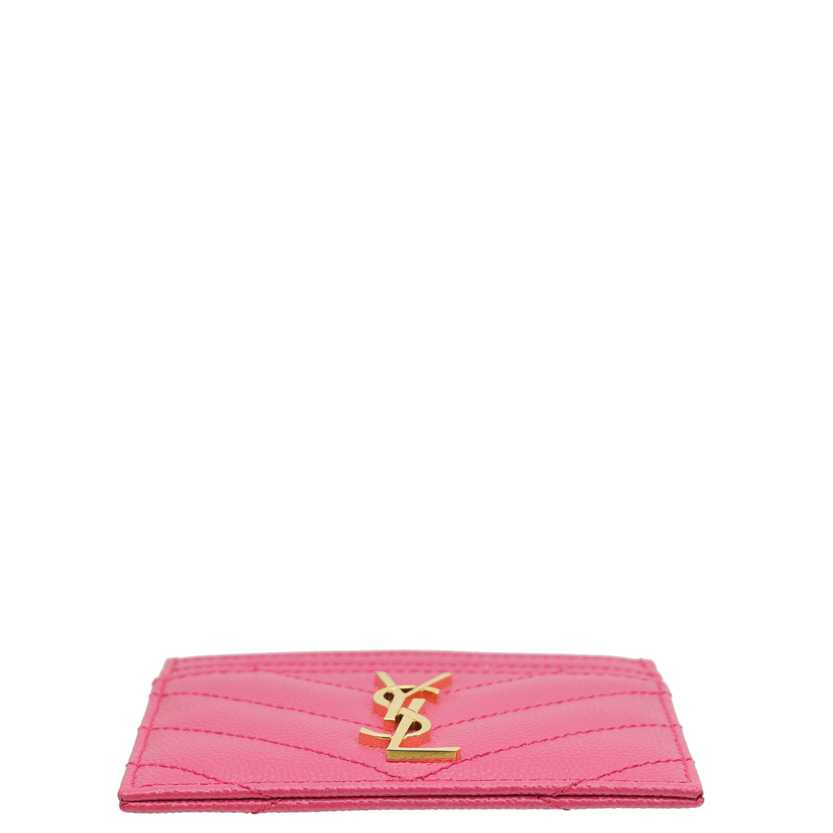 YSL Fuchsia Cassandre Monogram Card Holder