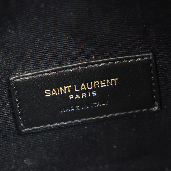 YSL Black Cassandre Matelasse Large Pouch