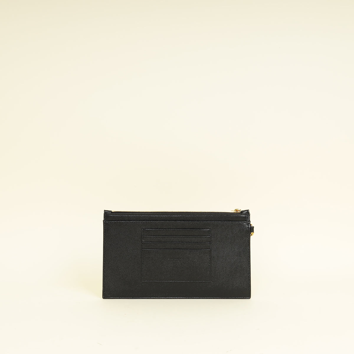 YSL Black Cassandre Matelasse Large Pouch