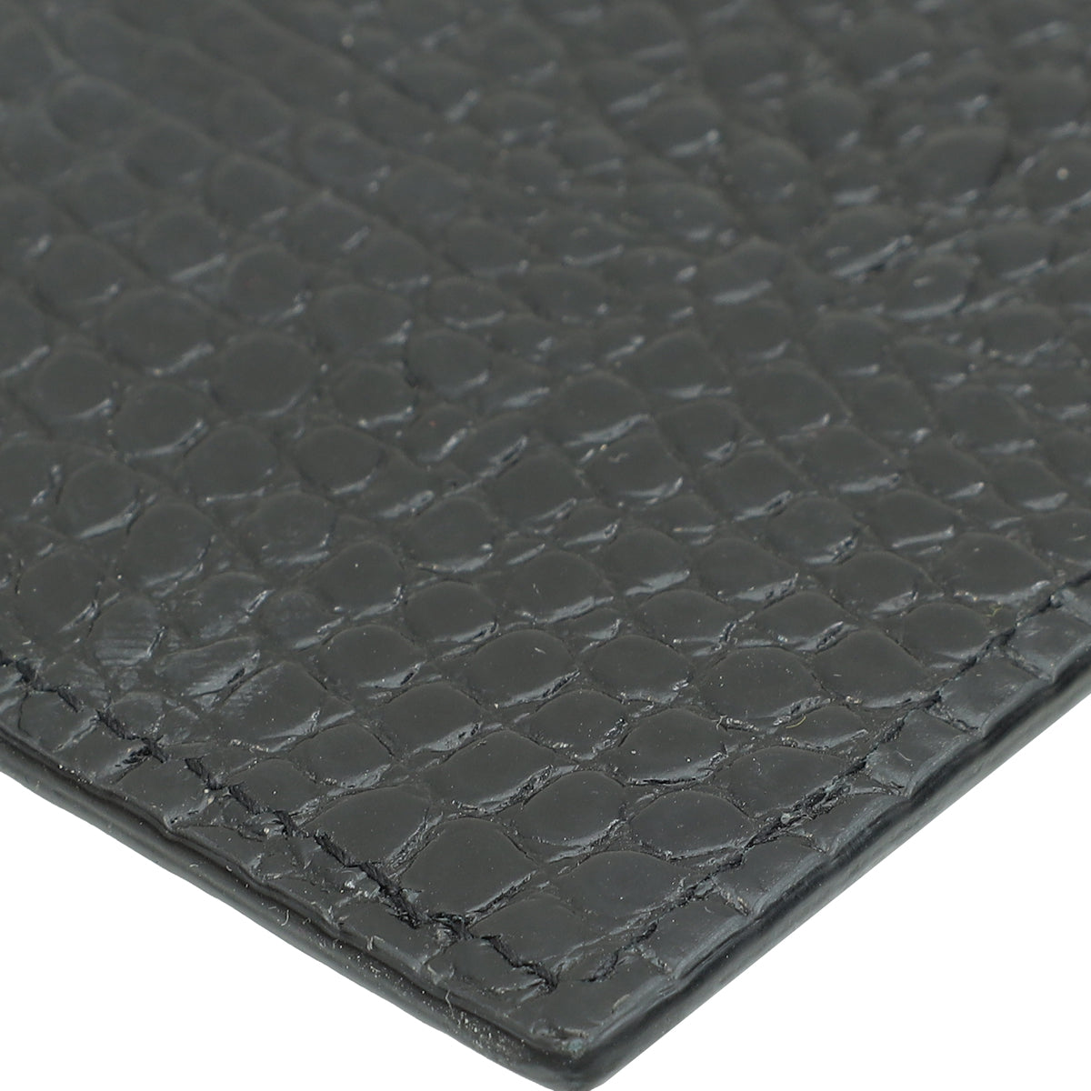 YSL Black Croco Embossed Uptown Pouch-YSL-THE CLOSET