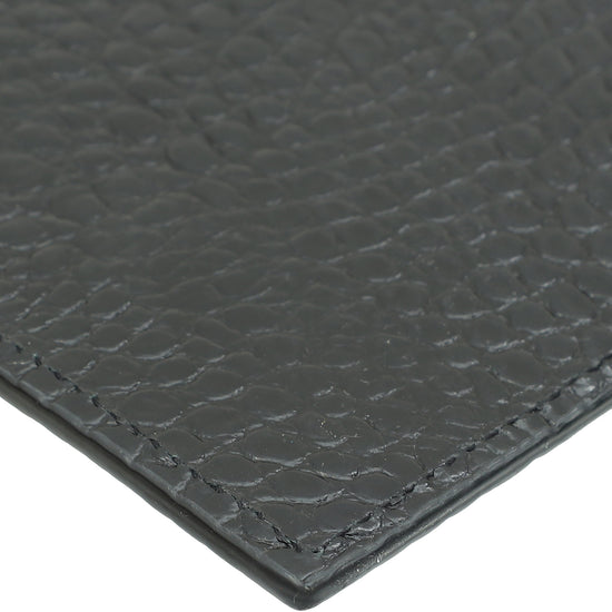 YSL Black Croco Embossed Uptown Pouch-YSL-THE CLOSET