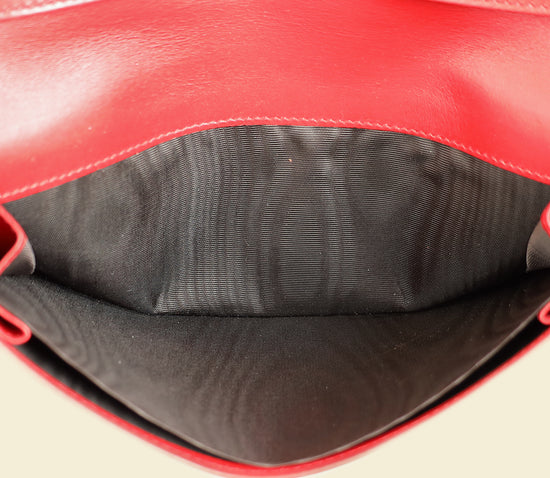 YSL Red Belle De Jour Long Wallet