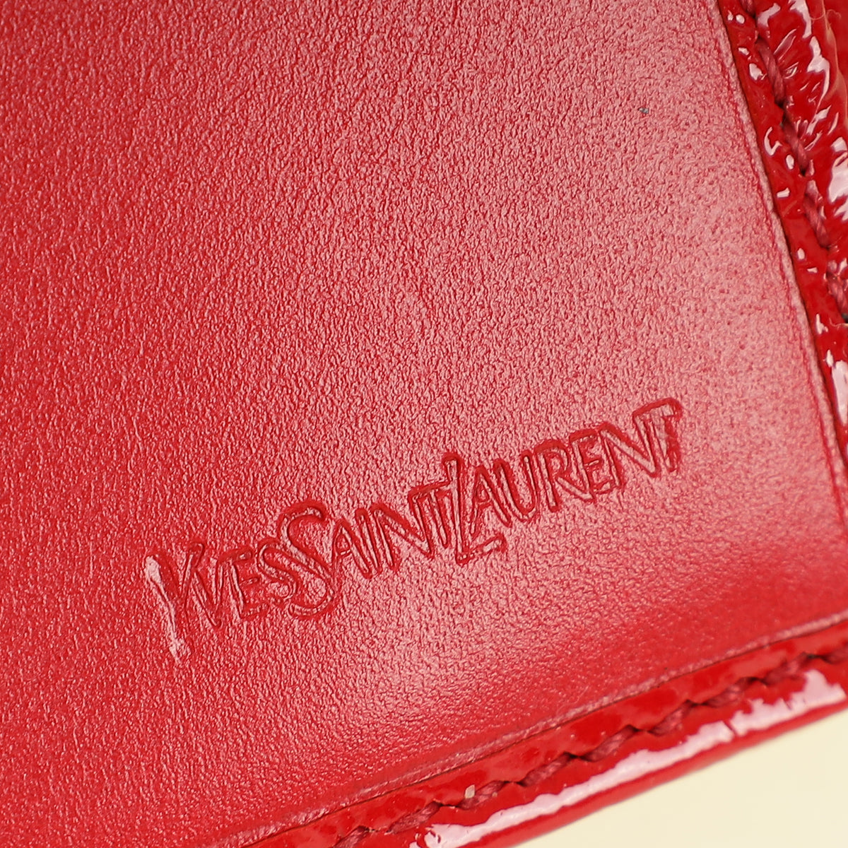 YSL Red Belle De Jour Long Wallet