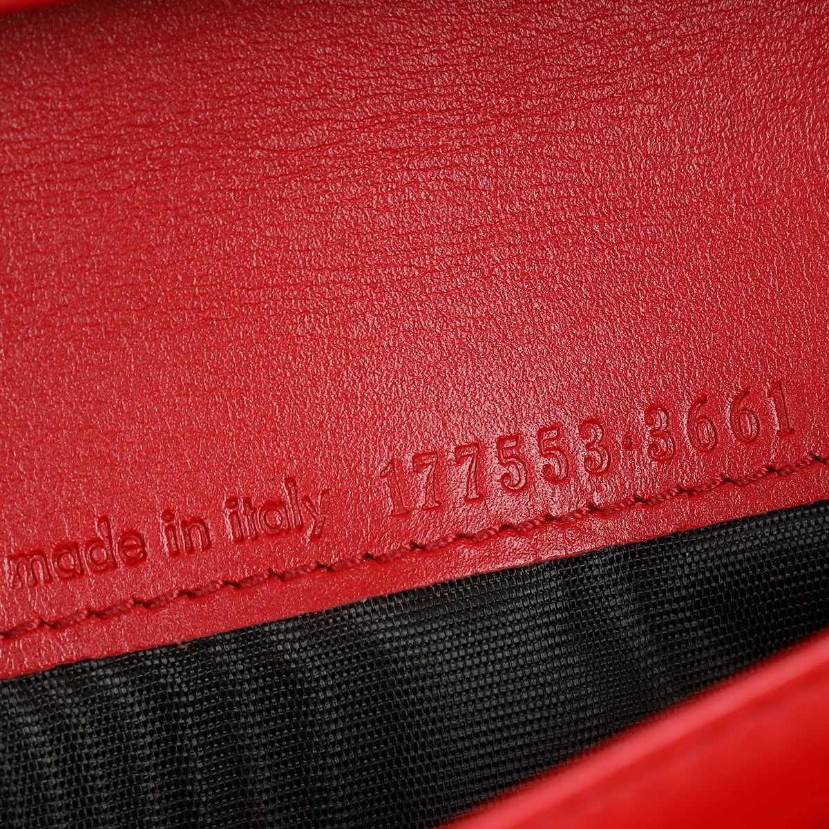 YSL Red Belle De Jour Long Wallet