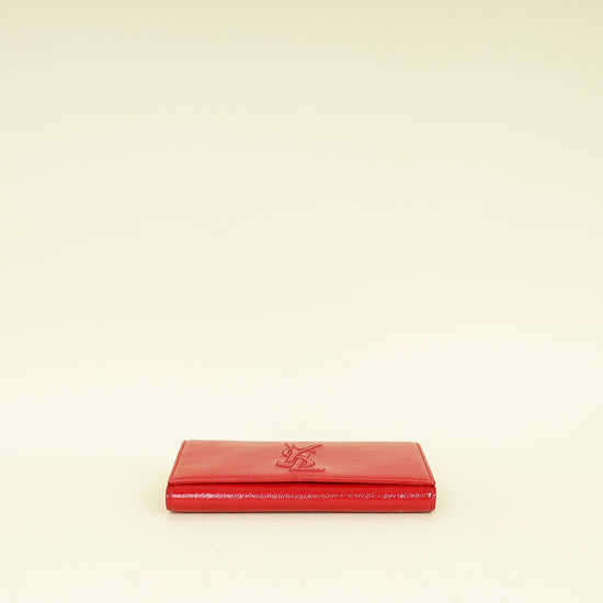 YSL Red Belle De Jour Long Wallet