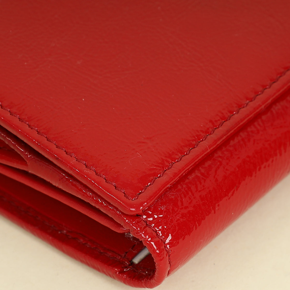 YSL Red Belle De Jour Long Wallet