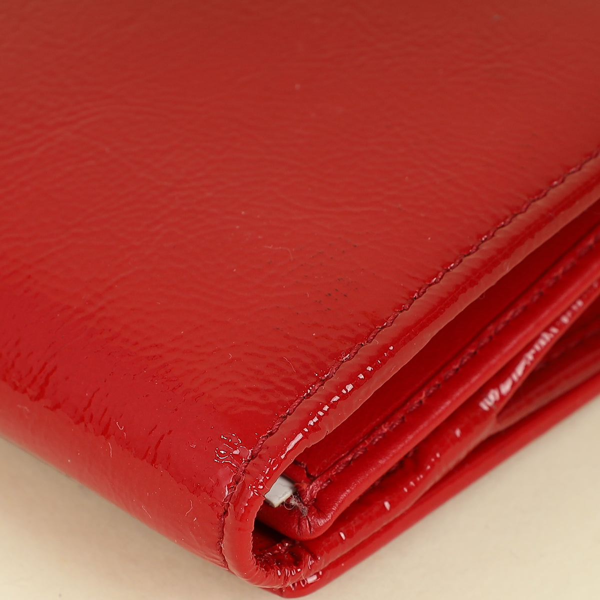 YSL Red Belle De Jour Long Wallet