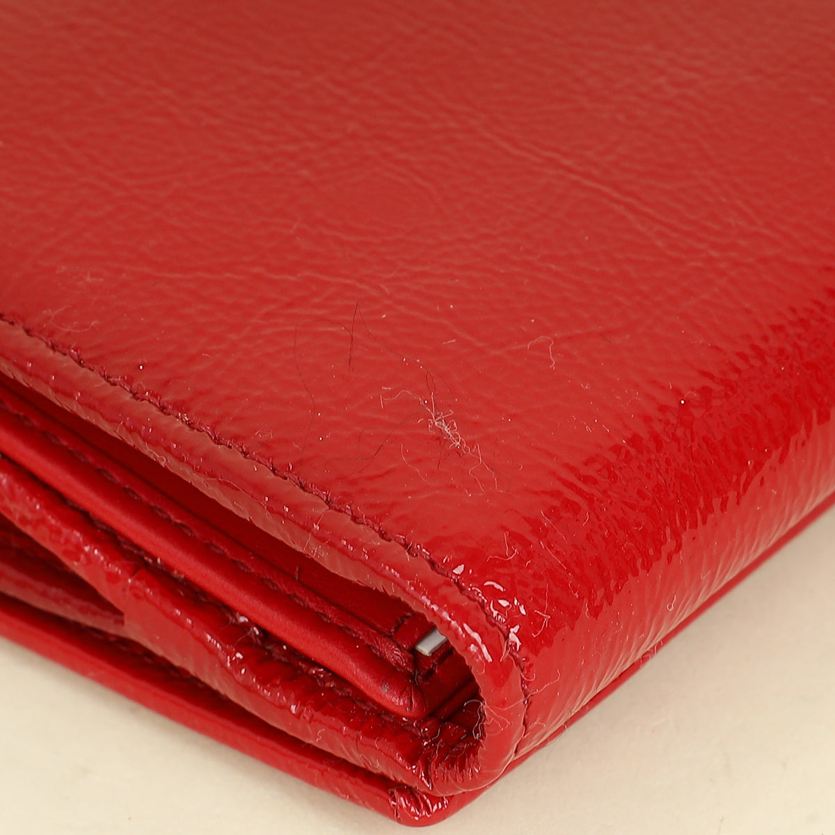 YSL Red Belle De Jour Long Wallet