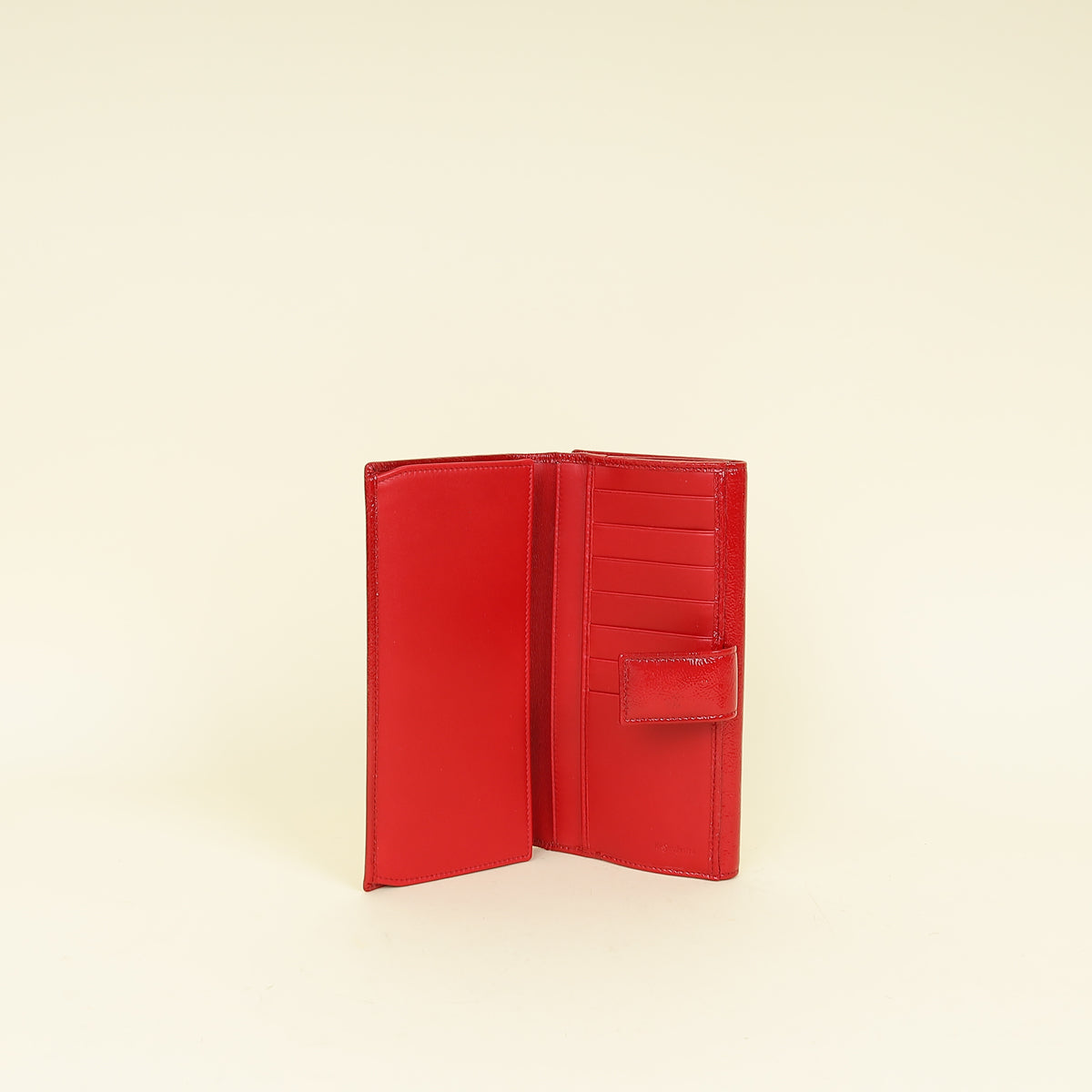 YSL Red Belle De Jour Long Wallet