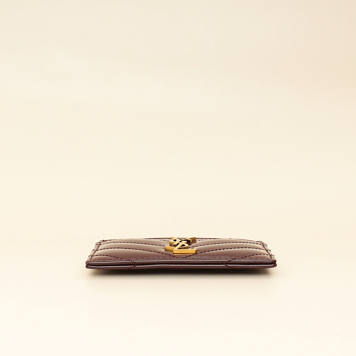 YSL Wine Red Cassandre Card Holder-YSL-THE CLOSET