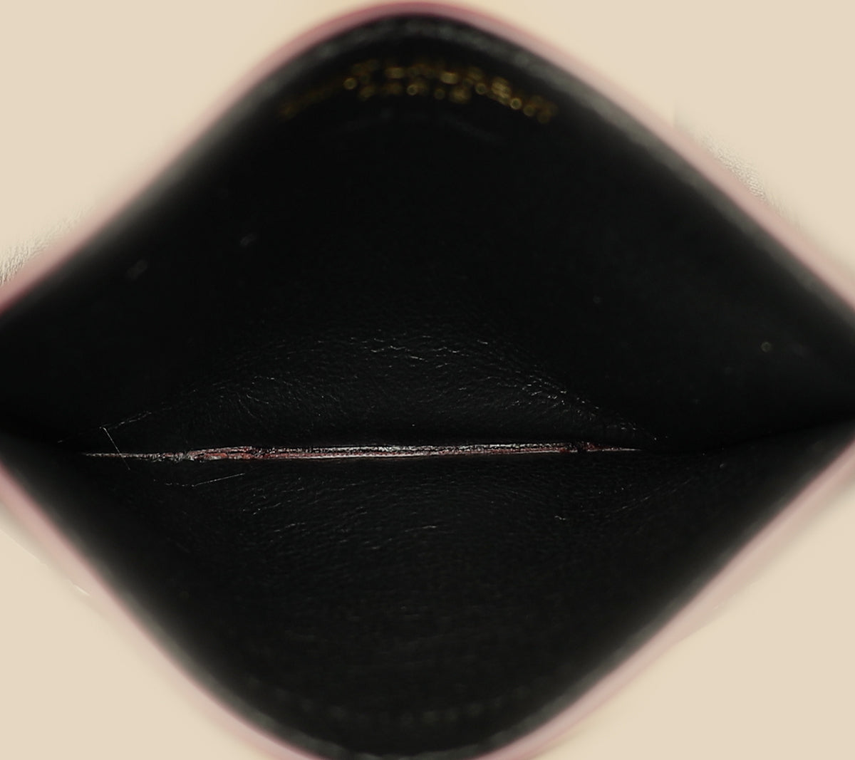 YSL Wine Red Cassandre Card Holder-YSL-THE CLOSET