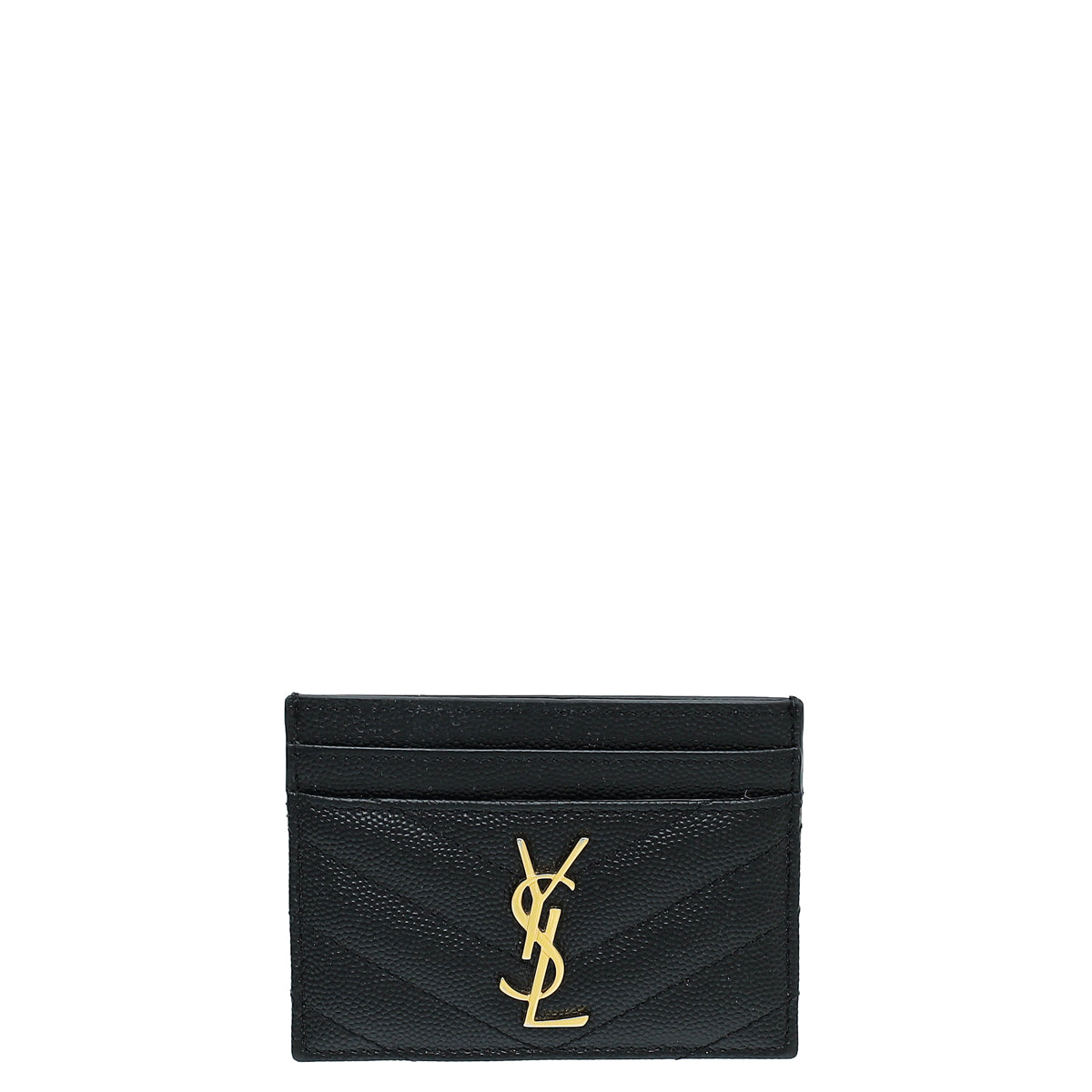 YSL Black Monogram Cassandre Card Case-YSL-THE CLOSET